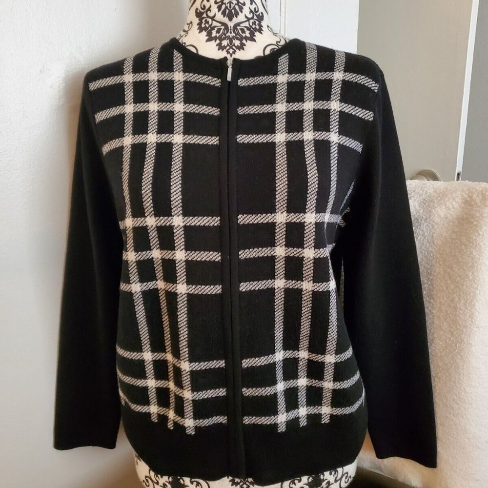 VTG PENDLETON Zip Up Long Sleeve Blazer Sweater Women S 100% Merino Wool S EUC